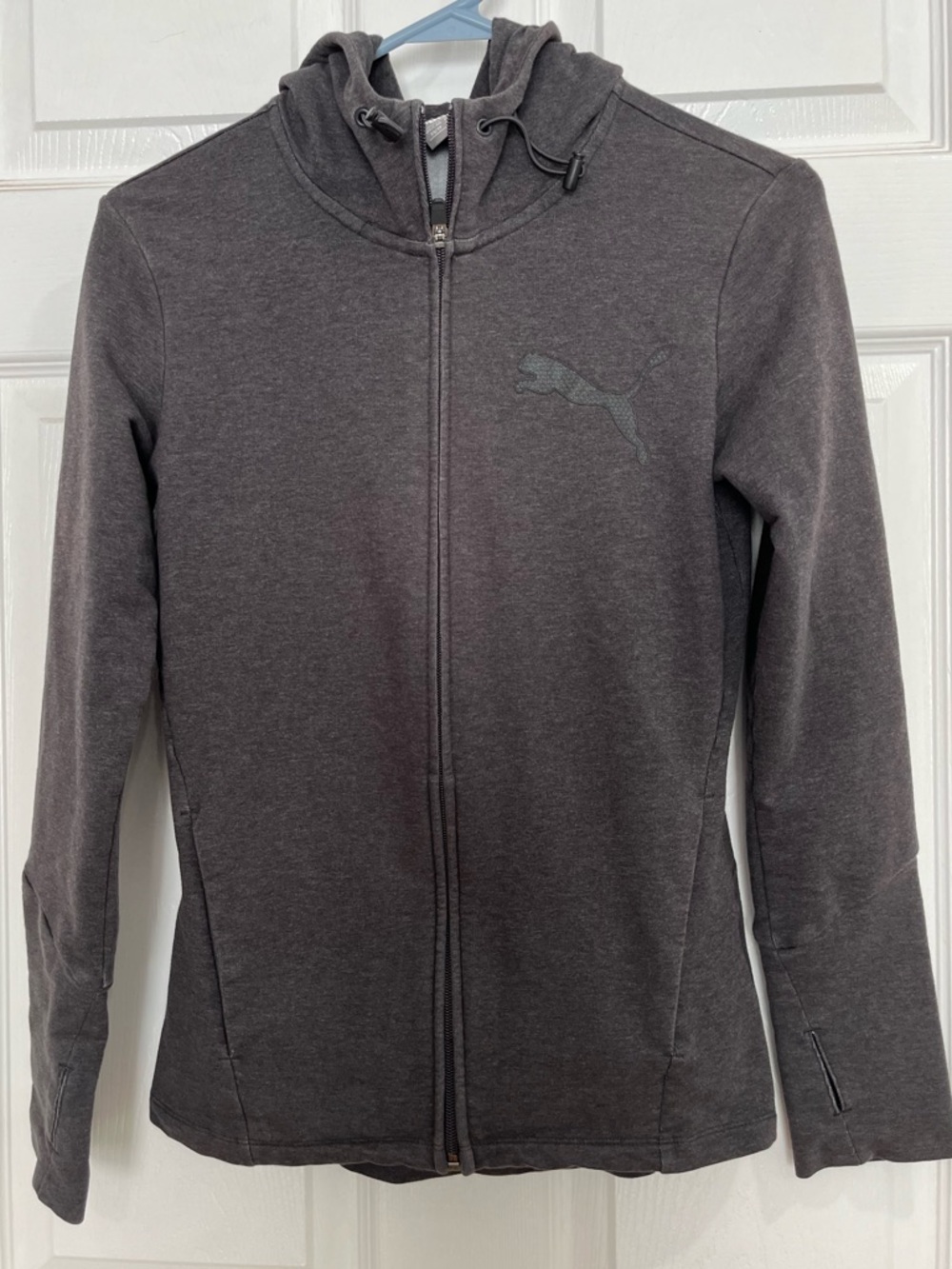 PUMA Women's Charcoal Zip-Up Hoodie Jacket SizeXS/TP